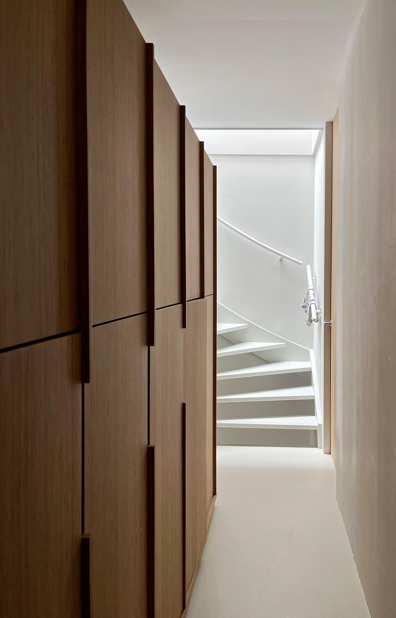 Tall bamboo furniture intervention in Three Layers of Bamboo