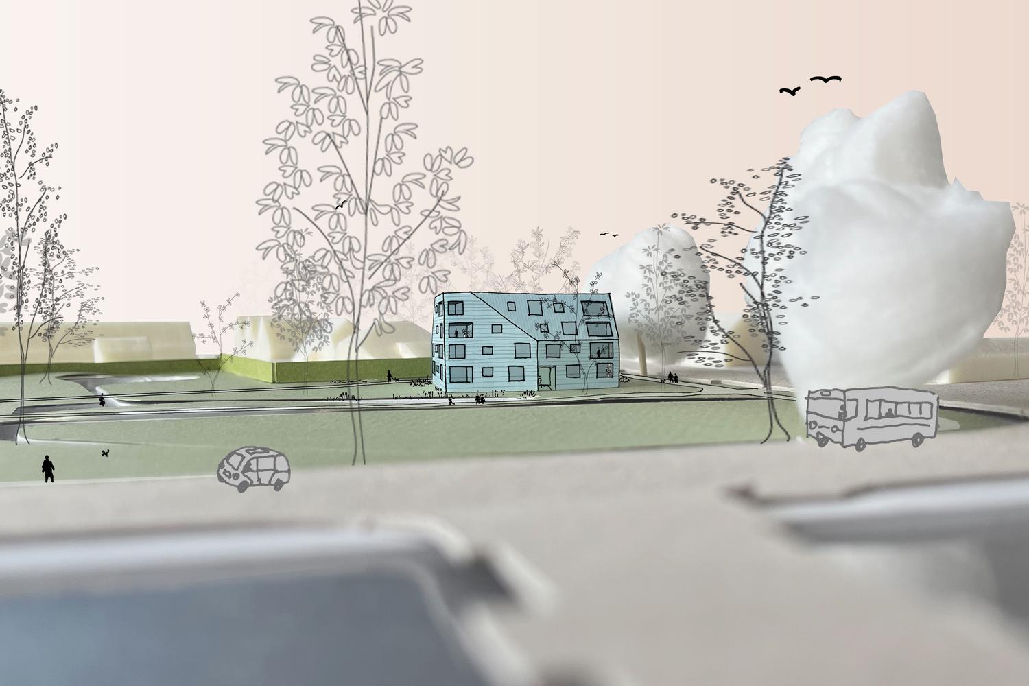 Study model for Elderly Housing in the Polder