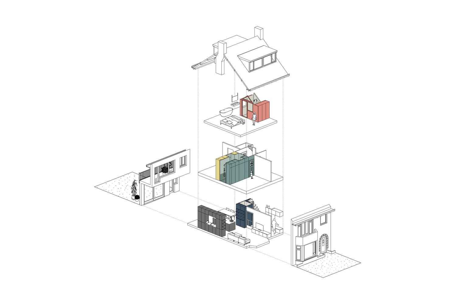 Built-in cabinetry of House en-suite